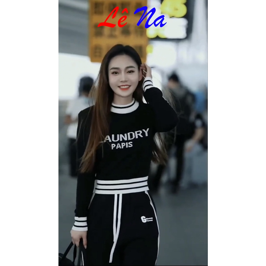Set Bộ Thể Thao Thu Đông Bo Viền SV43