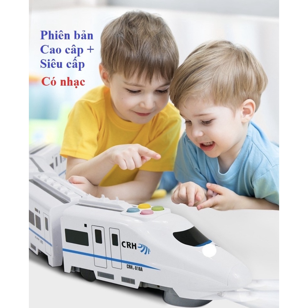 [SALE] Đồ chơi tàu lượn xe lửa siêu tốc cho bé có nhạc và đèn, tự động tránh chướng ngại vật Master Kids
