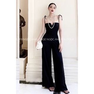 Jumpsuits Hai Dây Quần Suông Dài