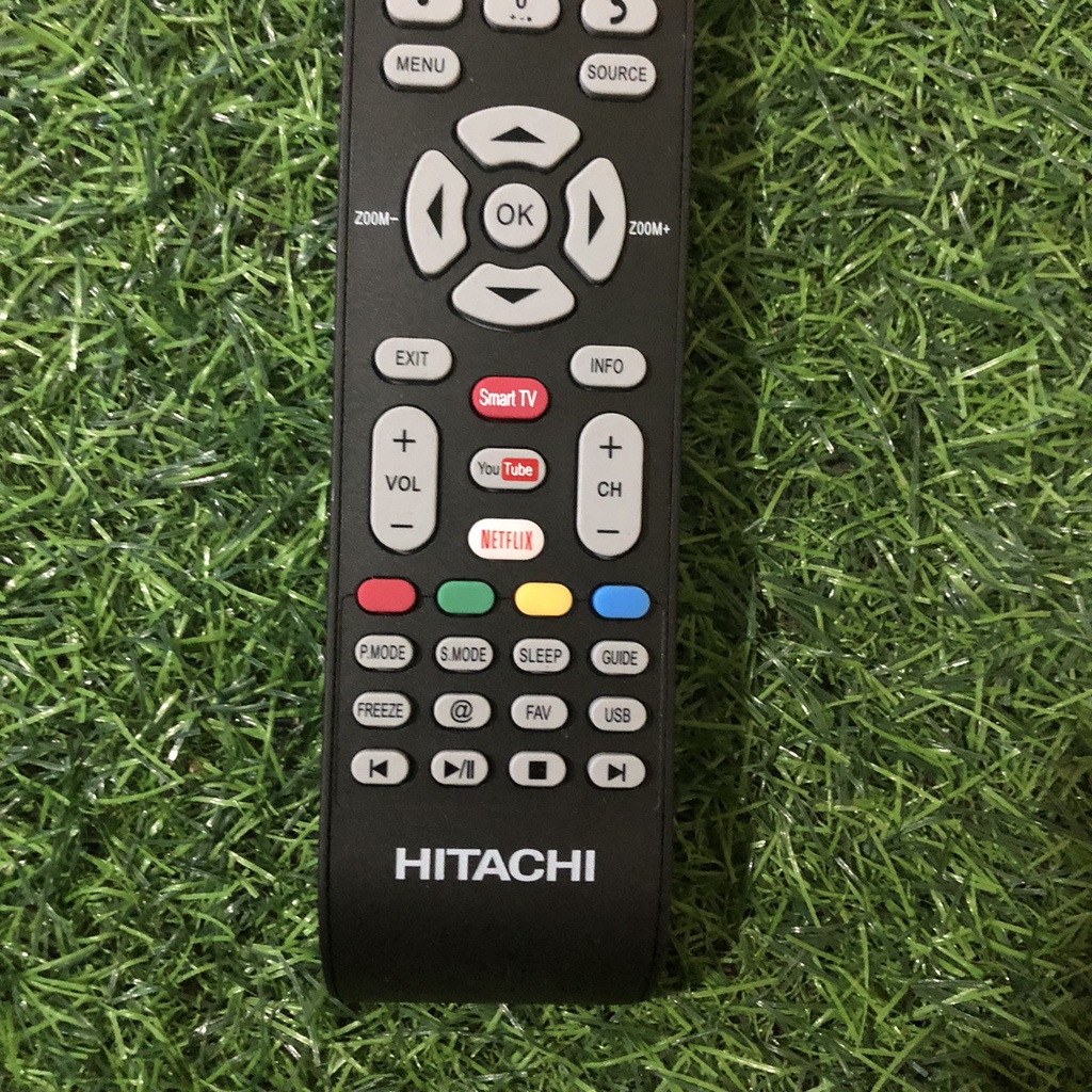 Điều khiển tivi Hitachi chính hãng chức năng smart internet loại tốt zintheo máy - tặng kèm pin chính hãng