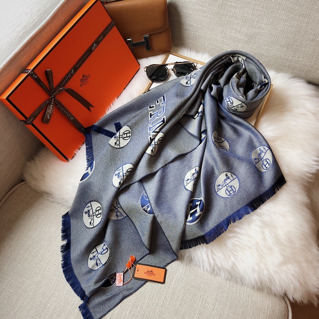 Khăn Choàng Cotton Dài Màu Trơn Thời Trang Cho Nữ