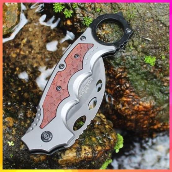 Dao karambit fox có bao da cao cấp, dao phượt gọt hoa quả tiện lợi