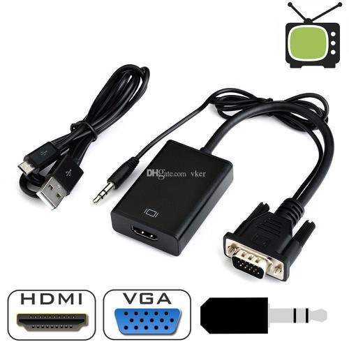 Cáp chuyển đổi tín hiệu từ VGA sang HDMI có âm thanh