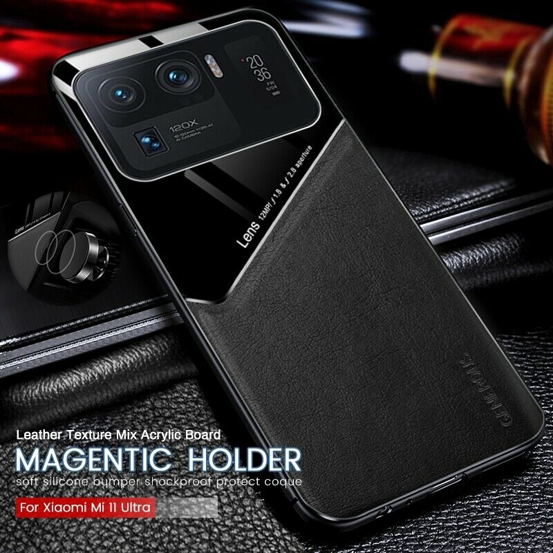 Ốp điện thoại da PU chống sốc thời trang cho Xiaomi Mi 11 Ultra
