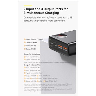 Sạc dự phòng Baseus Adaman 20000mAh 65W PPADM65