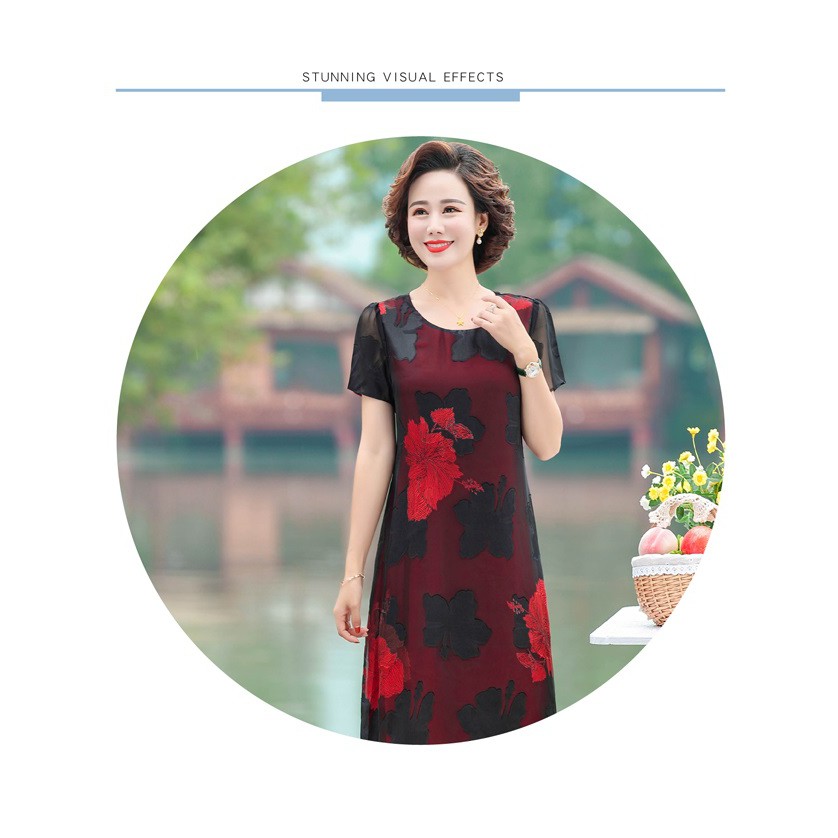 Đầm hoa đẹp cho mẹ cho bà _ ram but