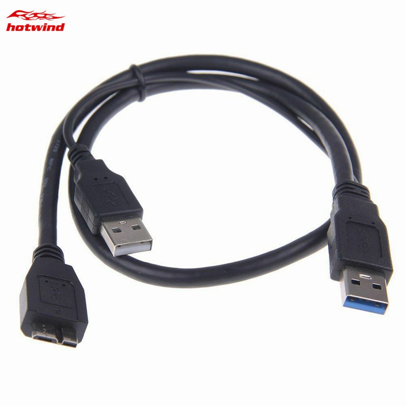Cáp chuyển đổi 2 phích cắm USB 3.0 sang ổ cắm Micro B USB 3.0 dạng chữ Y chất lượng cao