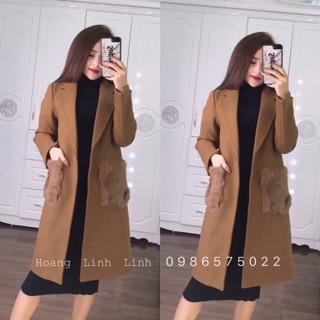 Áo dạ túi lông
