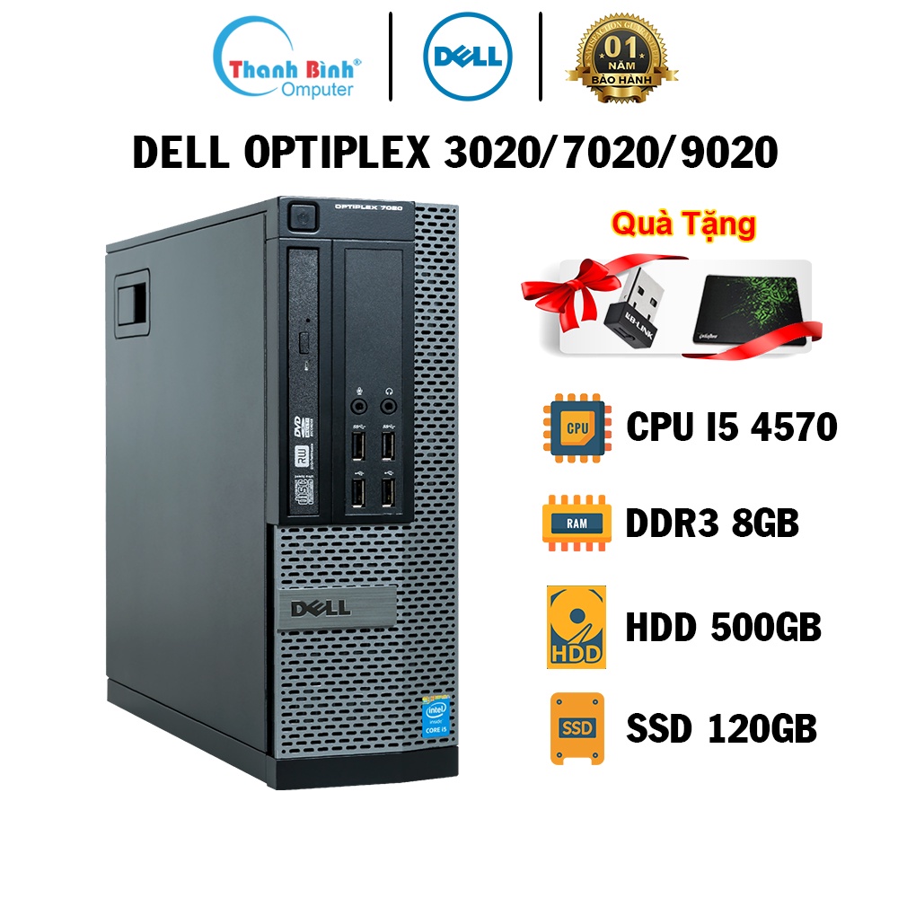 Máy Tính Đồng Bộ ThanhBinhPC️ Dell Optiplex 3020/7020/9020 (I5 4570-8G-500G-120G) - BẢO HÀNH 12 THÁNG 1 ĐỔI 1