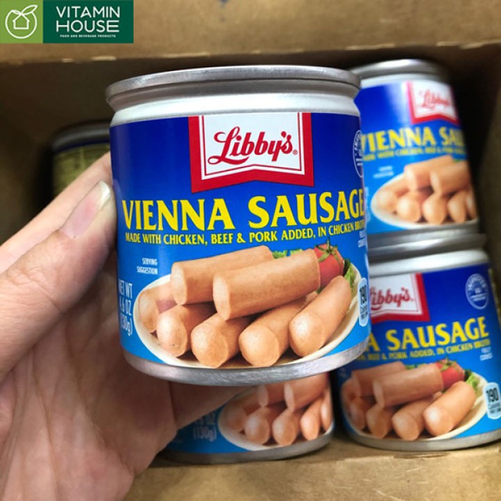 Thùng Xúc Xích Mỹ Libbys Vienna Sausage 130g*18 [Vitamin House]