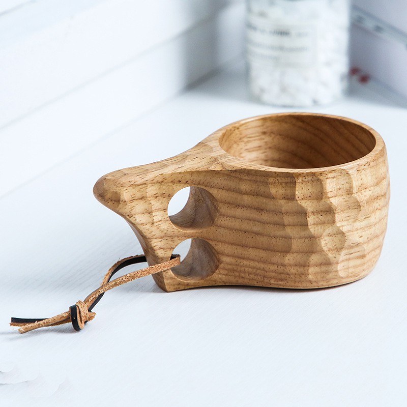 Cốc gỗ Kuksa Bushcraft.