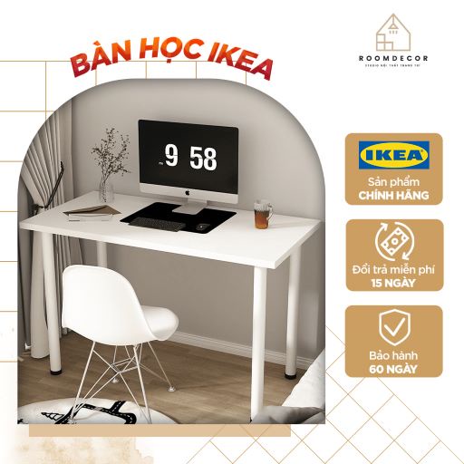 [Mã 253LIFESALE giảm 8% đơn 99K] Bàn Làm Việc Gỗ IKEA Lắp Ráp Thông Minh Decor Góc Setup Gaming Trang Trí Phòng Ngủ