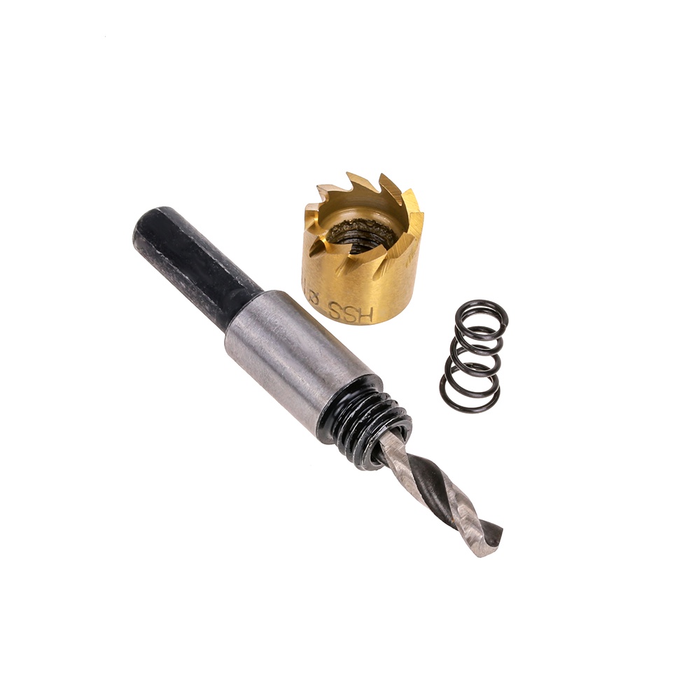 EKEZ 1PCS Mũi Khoan Khoét Lỗ - Mũi Khoét Kim Loại Thép HSS Kích Thước 16mm - 30mm Có Mũi Định Tâm