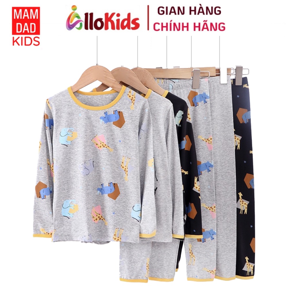 14-50kg Bộ Cotton Dài tay Thu Đông Hãng MamDadKids cho Bé Trai mẫu Hươu mới