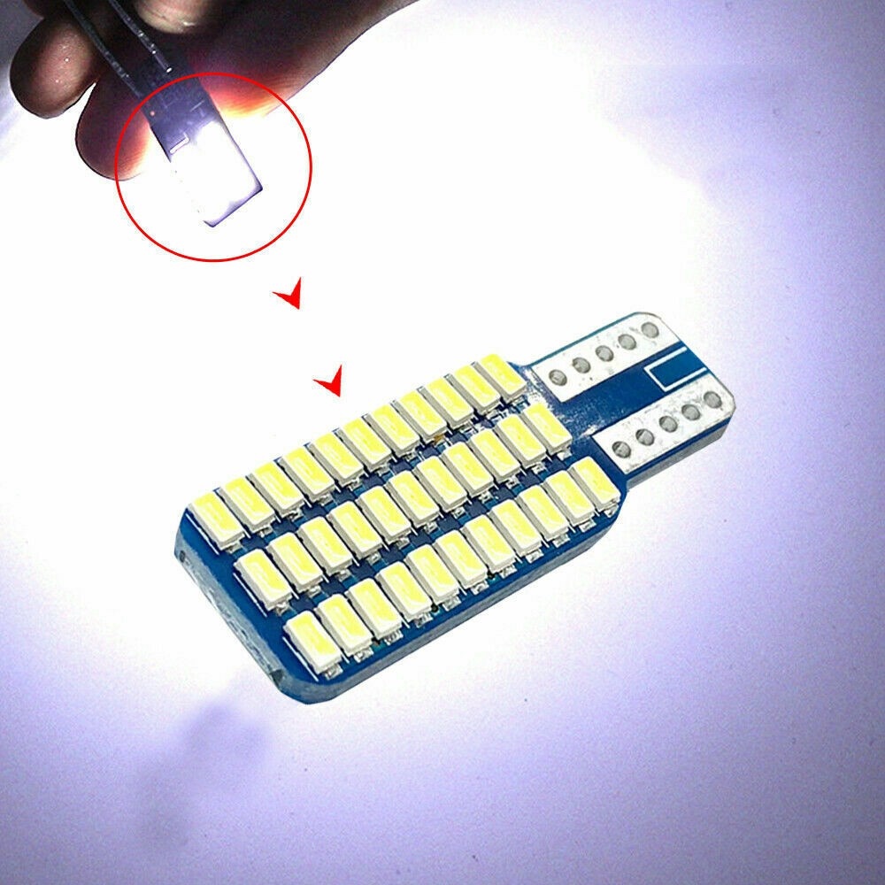 1 Bóng Đèn Led T10 168 194 2825 T10 3014 33SMD DC 12V Ánh Sáng Trắng / Xanh Dương Cho Xe Hơi