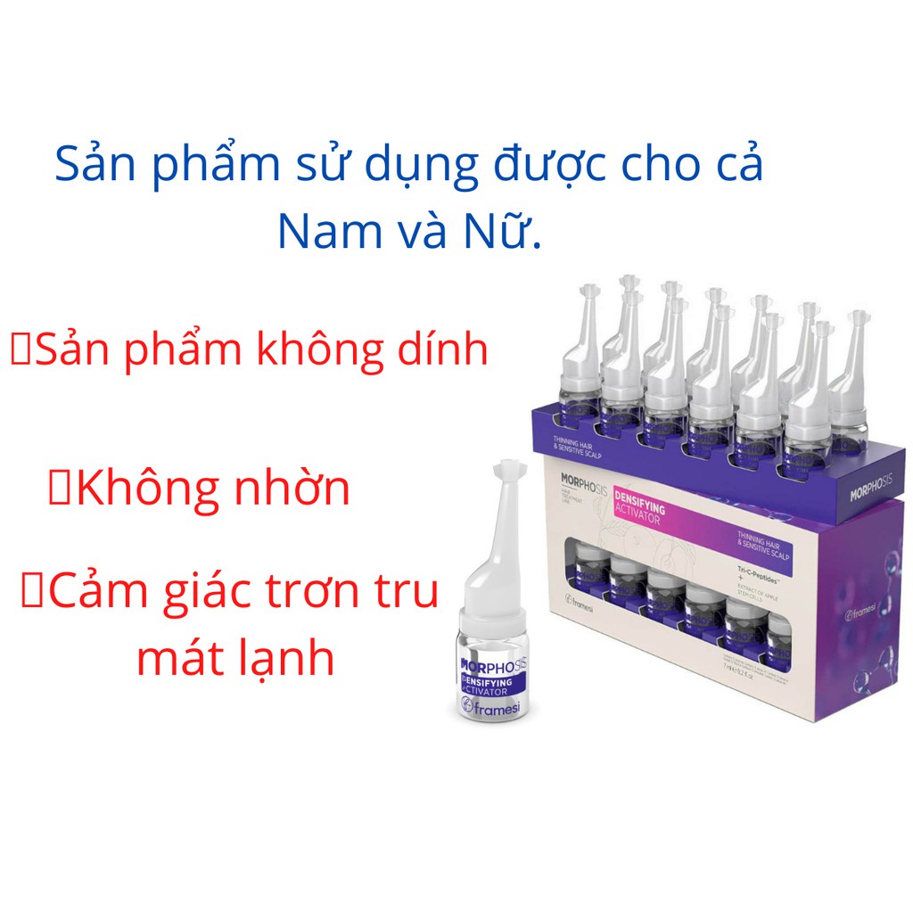 Tinh dầu chống rụng mọc tóc Framesi Morphosis Densifying Activator 12x7ml