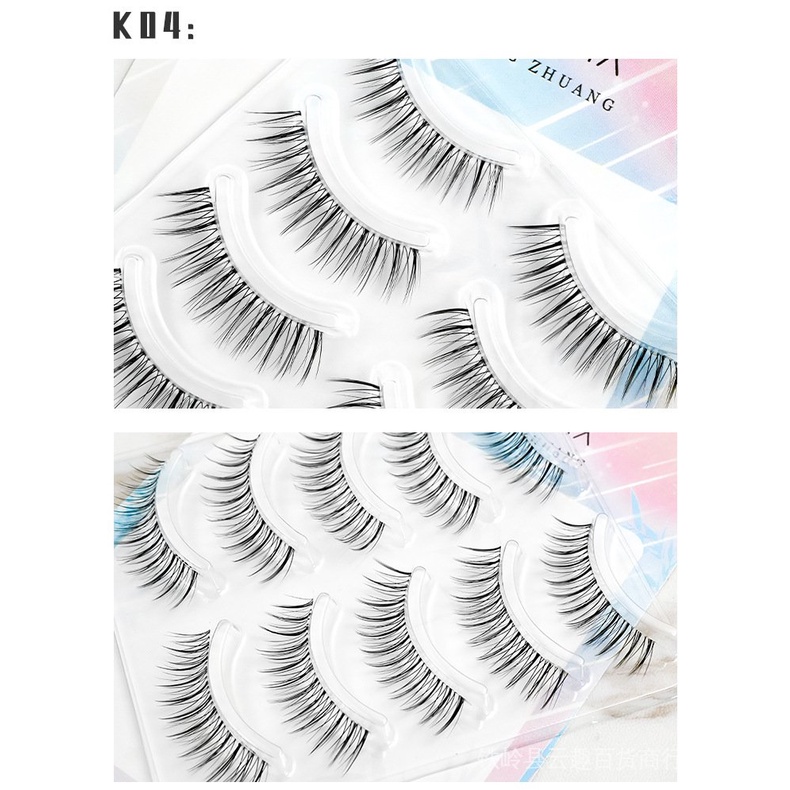 Lông Mi Giả K01 Chất Liệu Mềm Nhẹ Trong Suốt 216 217