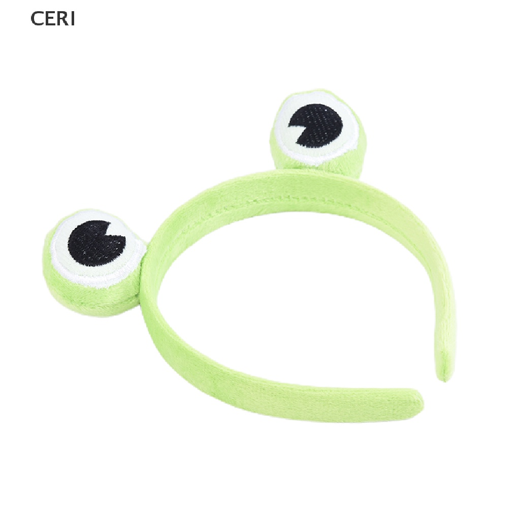 CE Frog Makeup Headband Wide-brimmed Elastic Hairbands Cute Girls Hair Bands RI