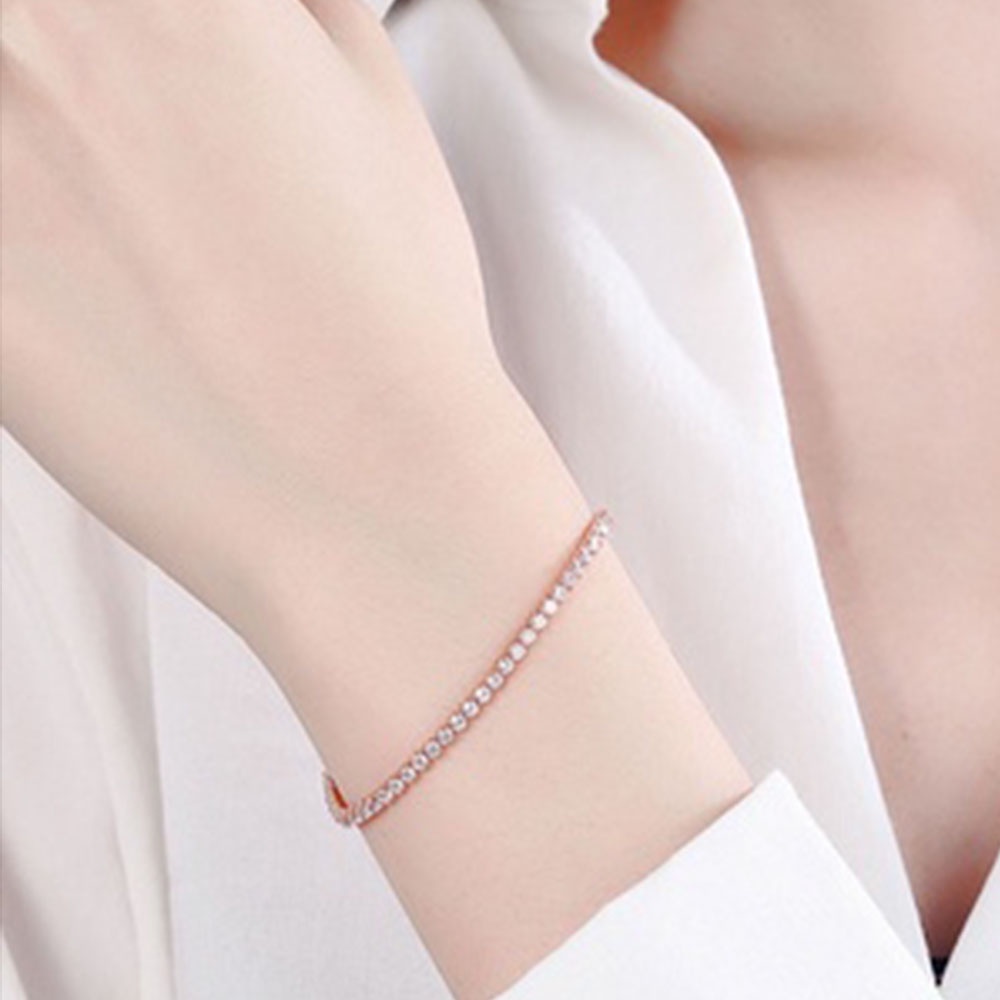 Vòng tay hợp kim đính đá thời trang dạm cho nữ