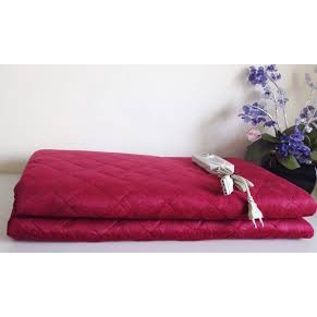 CHĂN ĐIỆN HÀN QUỐC CHẤT LIỆU NHUNG ĐỎ CAO CẤP 1m8 x 1m35