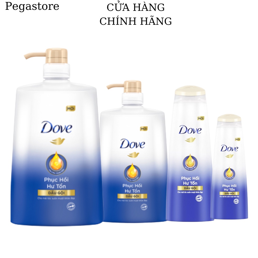 Dầu gội Dove 170g / 340g / 900g / 1.4kg Phục Hồi Tóc Hư Tổn