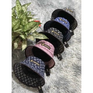 Mũ Bucket nón tai bèo LV chất liệu kaki dày dặn thời trang