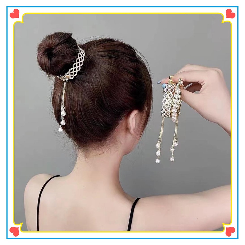 Kẹp TóC ĐíNh NgọC Trai Giả Và Kim Cương Giả Sang TrọNg Cho Nữ