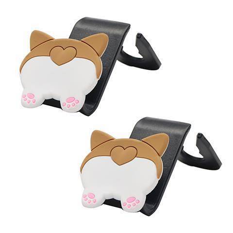 Móc treo đồ gắn phía sau ghế ngồi xe hơi thiết kế hoạt hình đáng yêu thời trang đa năng