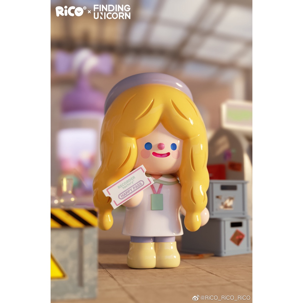 Pop mart popmart Đồ Chơi Nghệ Thuật Irico happy factory series Finding_Uunicorn box