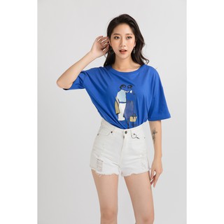 Áo thun ngắn tay hình 2 cô gái ata0039 20again