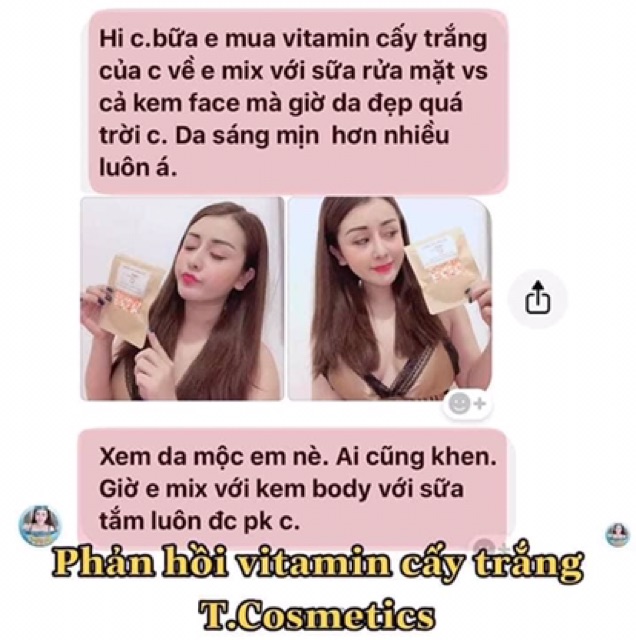 [1 viên] VIÊN CẤY TRẮNG SIÊU TỐC, VIÊN VITAMIN CẤY TRẮNG NHANH GẤP 4-5 LẦN KEM DƯỠNG THƯỜNG