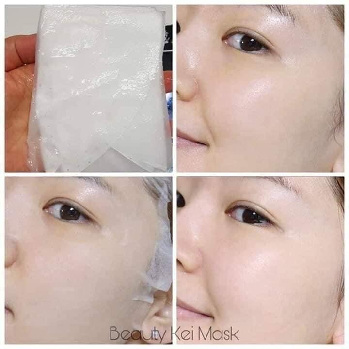 Mặt nạ giấy Beauty Kei Fermentation Sparkle Bomb Mask (màu Xanh) - Dưỡng Ẩm, Trắng Da Hàn Quốc