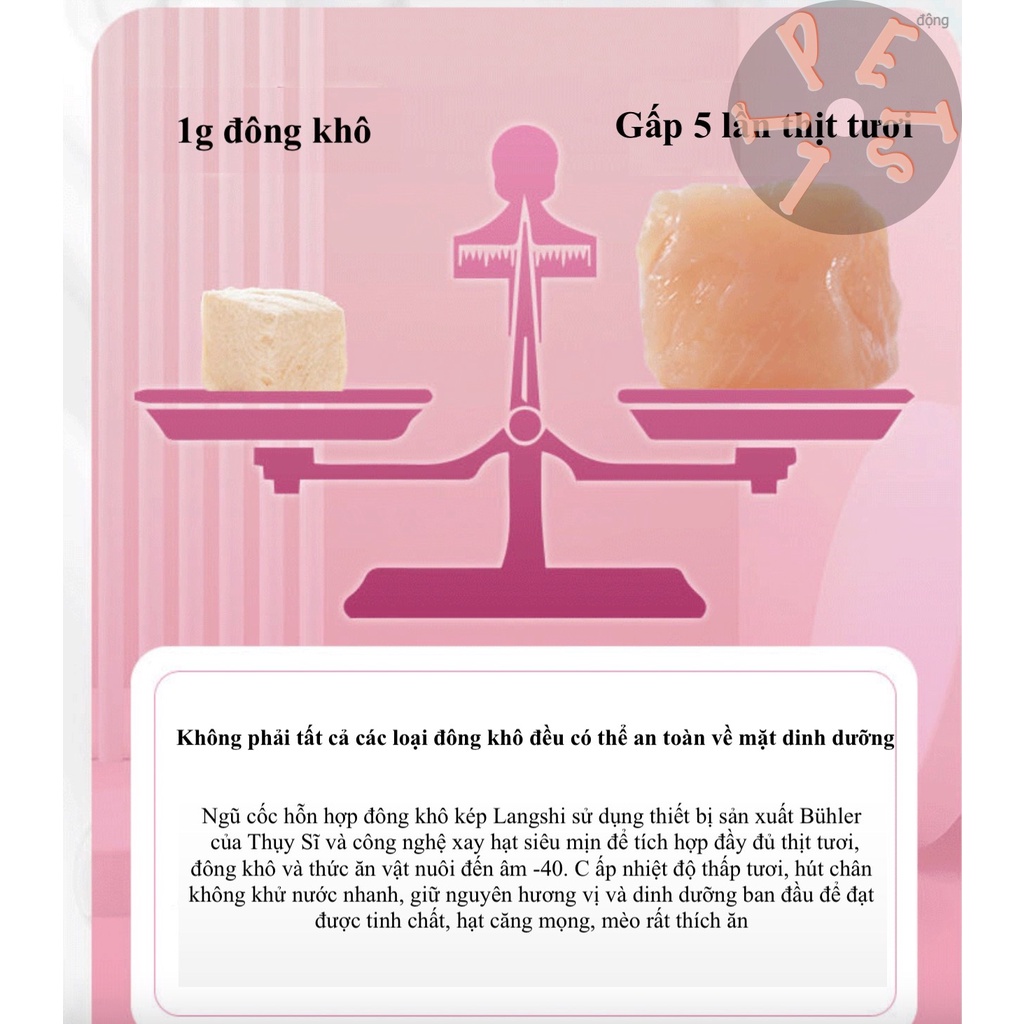 Thức ăn hạt cao cấp BABYPUSS gà tươi cá hồi kết hợp đông khô dành cho mèo cưng