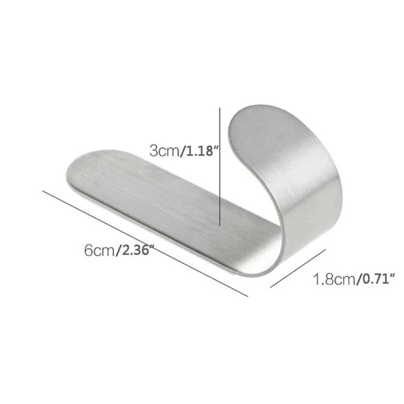 Set 1/2/5 Móc Treo Đồ Hình Chữ J Bằng Thép Không Gỉ Tiện Dụng