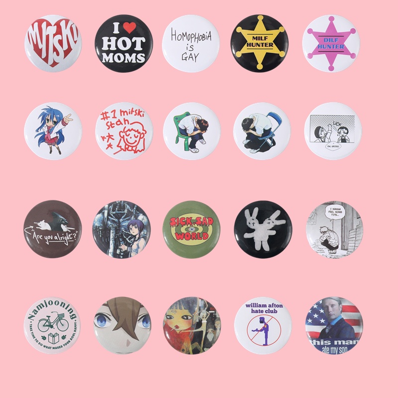 Ghim Cài Áo Bằng Thiếc Mềm Mại Họa Tiết Hoạt Hình Cảm Xúc Độc Đáo