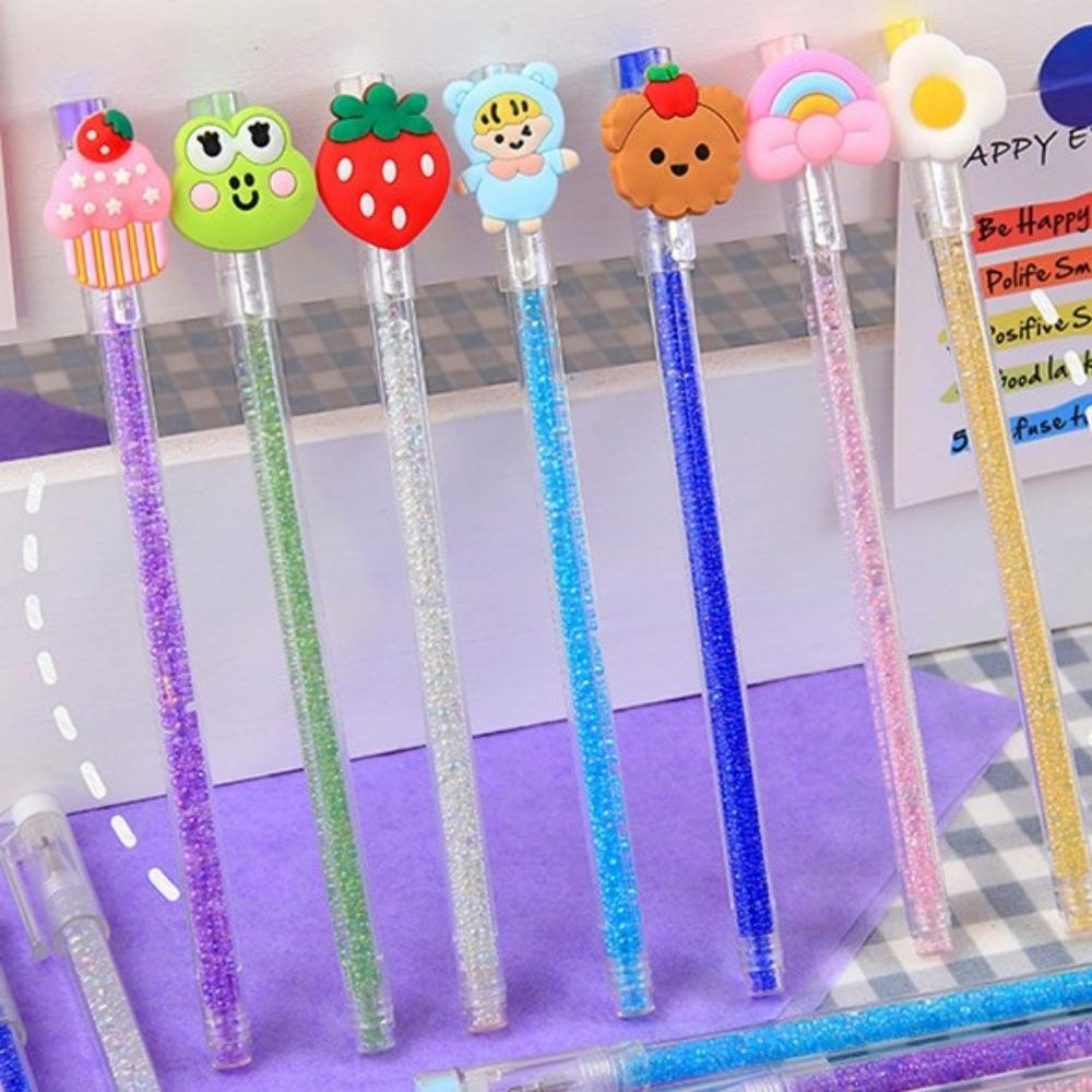 Dao cắt chạm khắc sticker dạng bút có nắp mẫu hạt lấp lánh Pison dụng cụ cắt băng keo washi nhỏ gọn