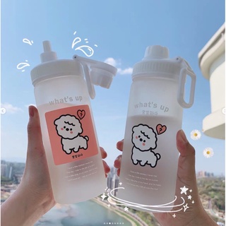 Bình nước giữ nhiệt hình cừu xinh xắn 450ml mang đi học đi chơi tiện lợi
