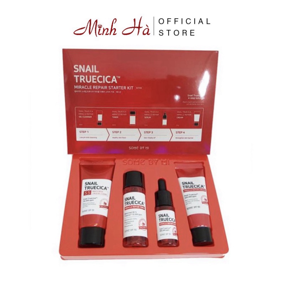 Bộ dưỡng da Some By Mi Snail Truecica Miracle Repair Starter Kit 20ml