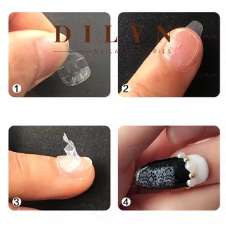 Phụ Kiện Nail - Tấm 24 miếng dán 2 mặt dán móng