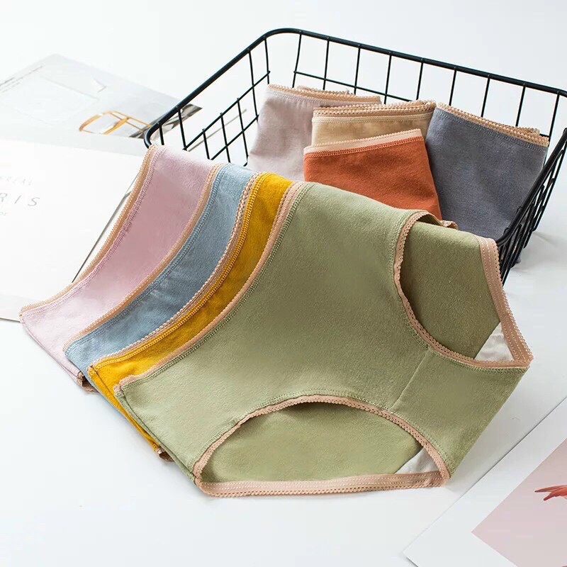 QUẦN LÓT SỢ BÔNG MÀU ĐƠN SẮC 611