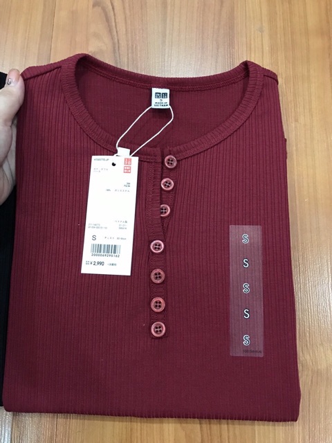 [FREE SHIP - ẢNH THẬT] Áo len tăm tay lỡ cổ tròn cúc | BigBuy360 - bigbuy360.vn