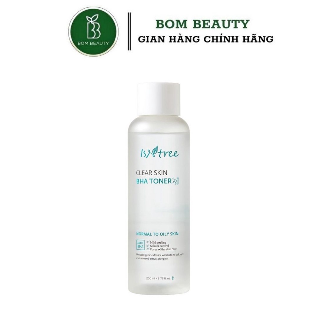 Toner tẩy tế bào chết ISNTREE CLEAR SKIN BHA TONER