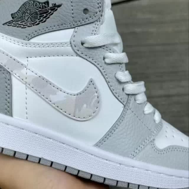 Giày Jordan Camo Grey Cao cổ & Thấp cổ, Sneaker JD1 bản Like.Aut Oder mới 101% đầy đủ pk | BigBuy360 - bigbuy360.vn