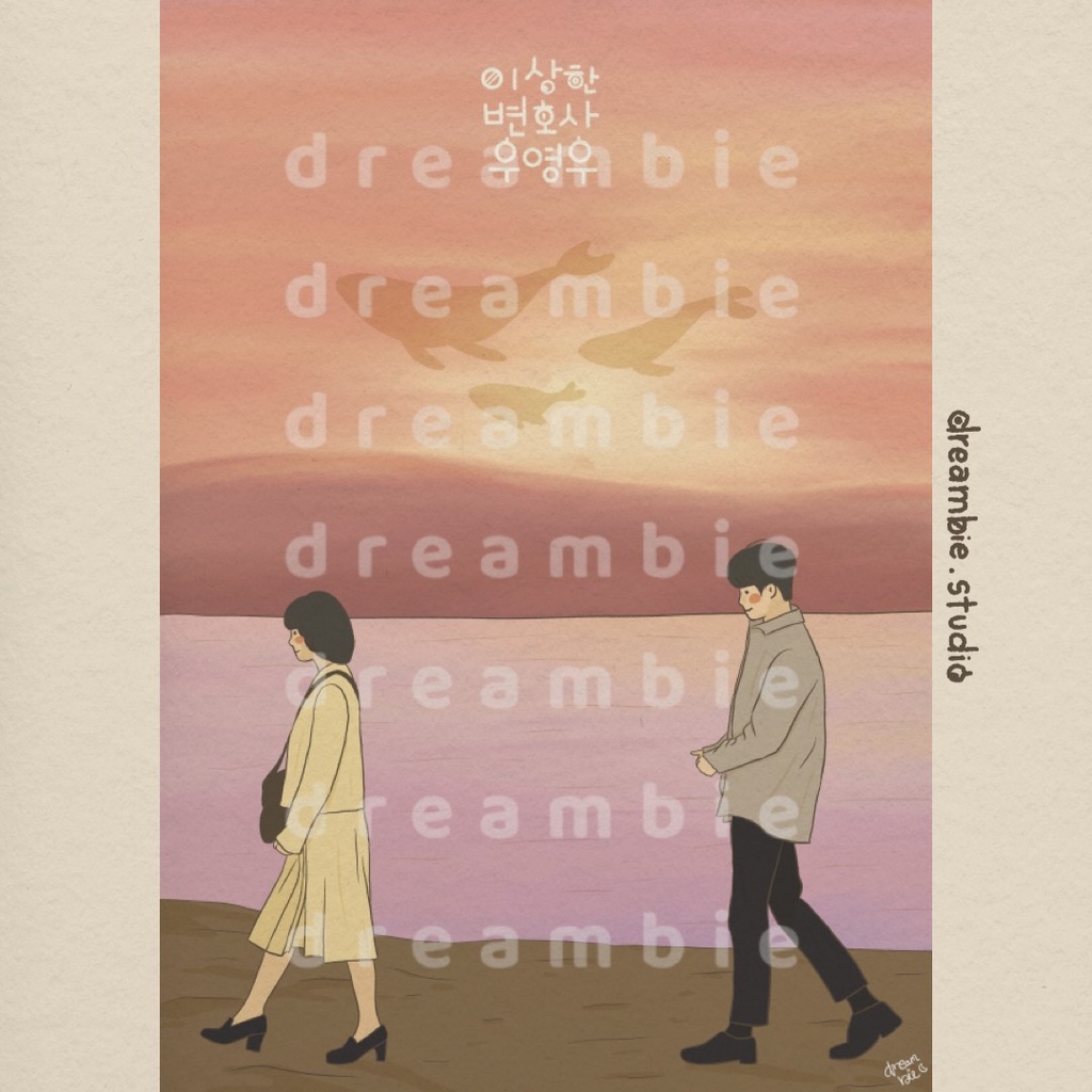 Dreambie | Nữ luật sư kỳ lạ Woo Young Woo fanmade postcard/ artprint