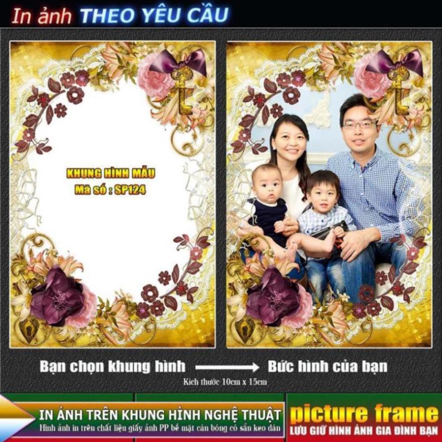 [IN ẢNH THEO YÊU CẦU] - lồng ghép ảnh vào khung hình nghệ thuật. Kích thước 10x15cm.