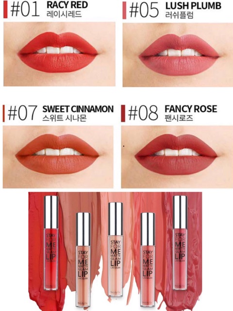 Son Kem Lì Beauty Co Seoul Stay For Me Matte Glam Lip Lacquer - 4ml