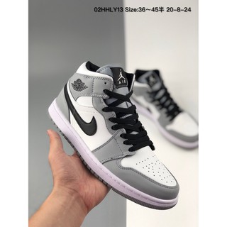Giày Thể Thao Air Jordan 1 / 1 Màu Xám Khói Kiểu Dáng Trẻ Trung Năng Động