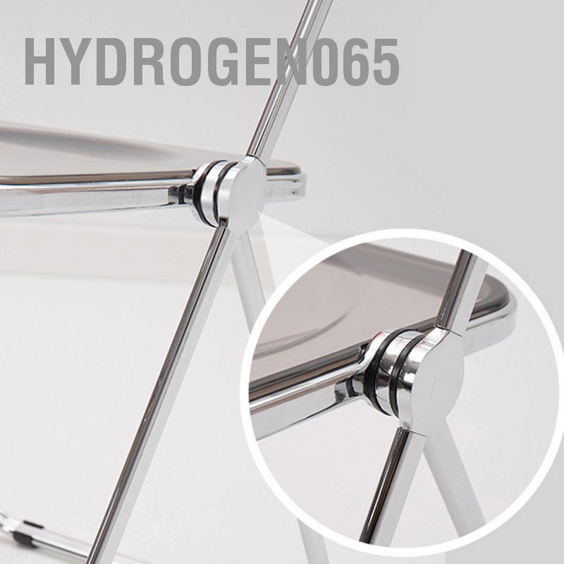 Ghế Xếp Bằng Acrylic Mạ Điện Màu Bạc Dùng Trang Điểm Chụp Ảnh Hydrogen065