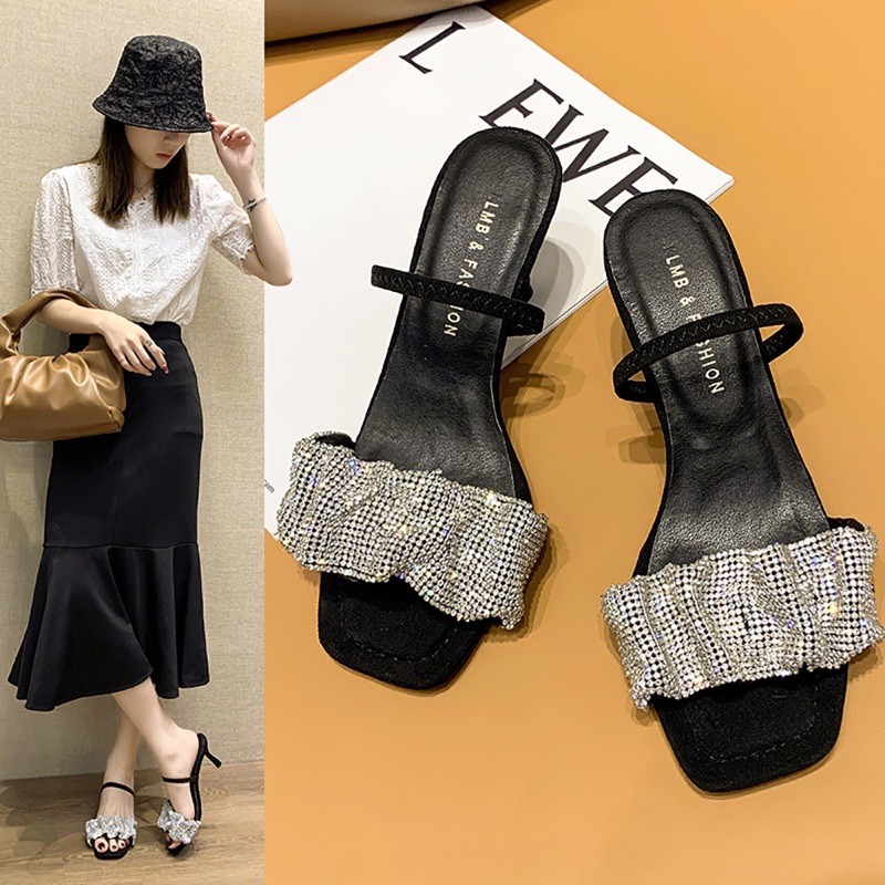 Guốc quai đá bling bling QCCC 1011