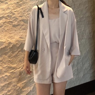[ Hàng order ] Set vest ulzzang 3 món 2 màu ( Có ảnh thật 2 màu )